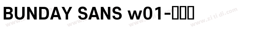 BUNDAY SANS w01字体转换